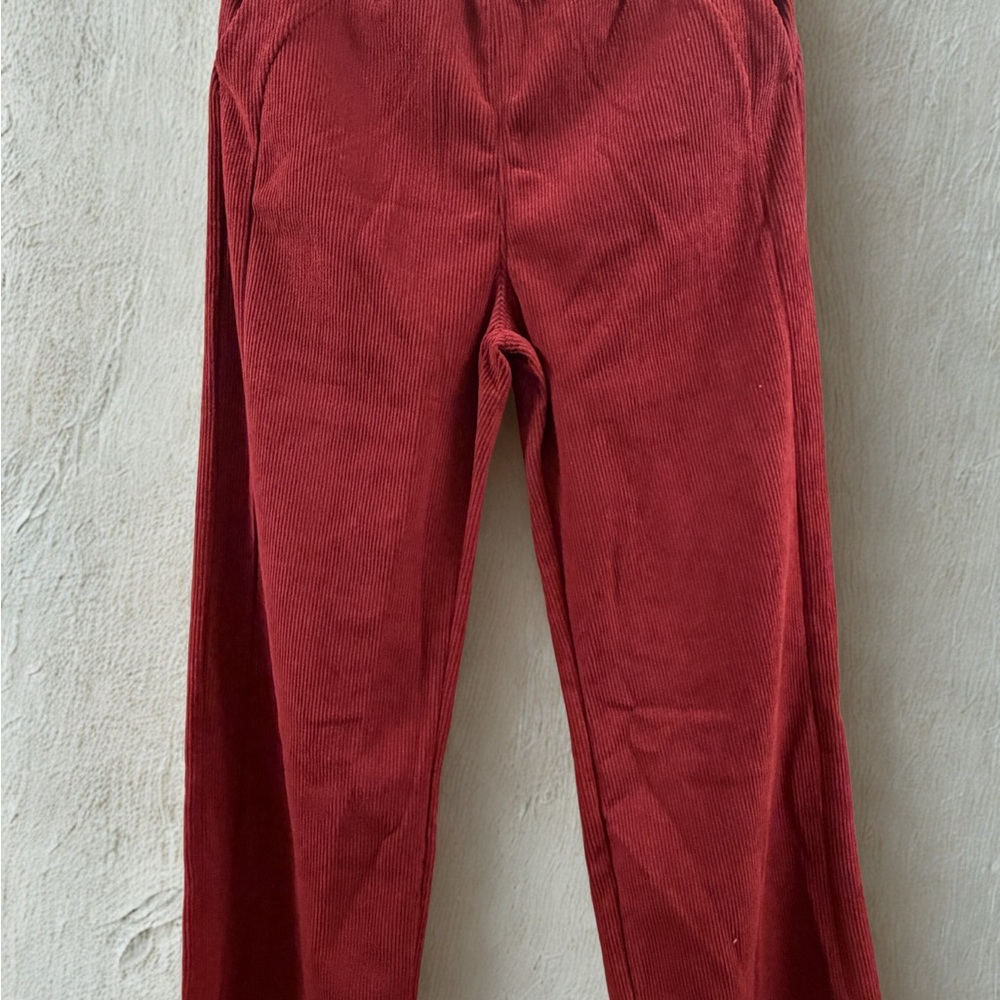 Women's Red Corduroy Pants